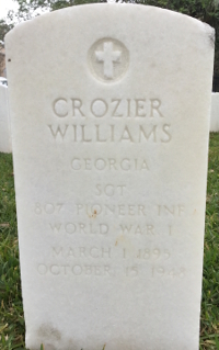 CROZIER WILLIAMS grave marker