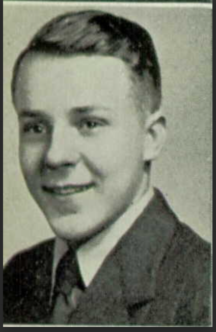 Walter Robert Battenberg 1943 High School Yearbook Photo