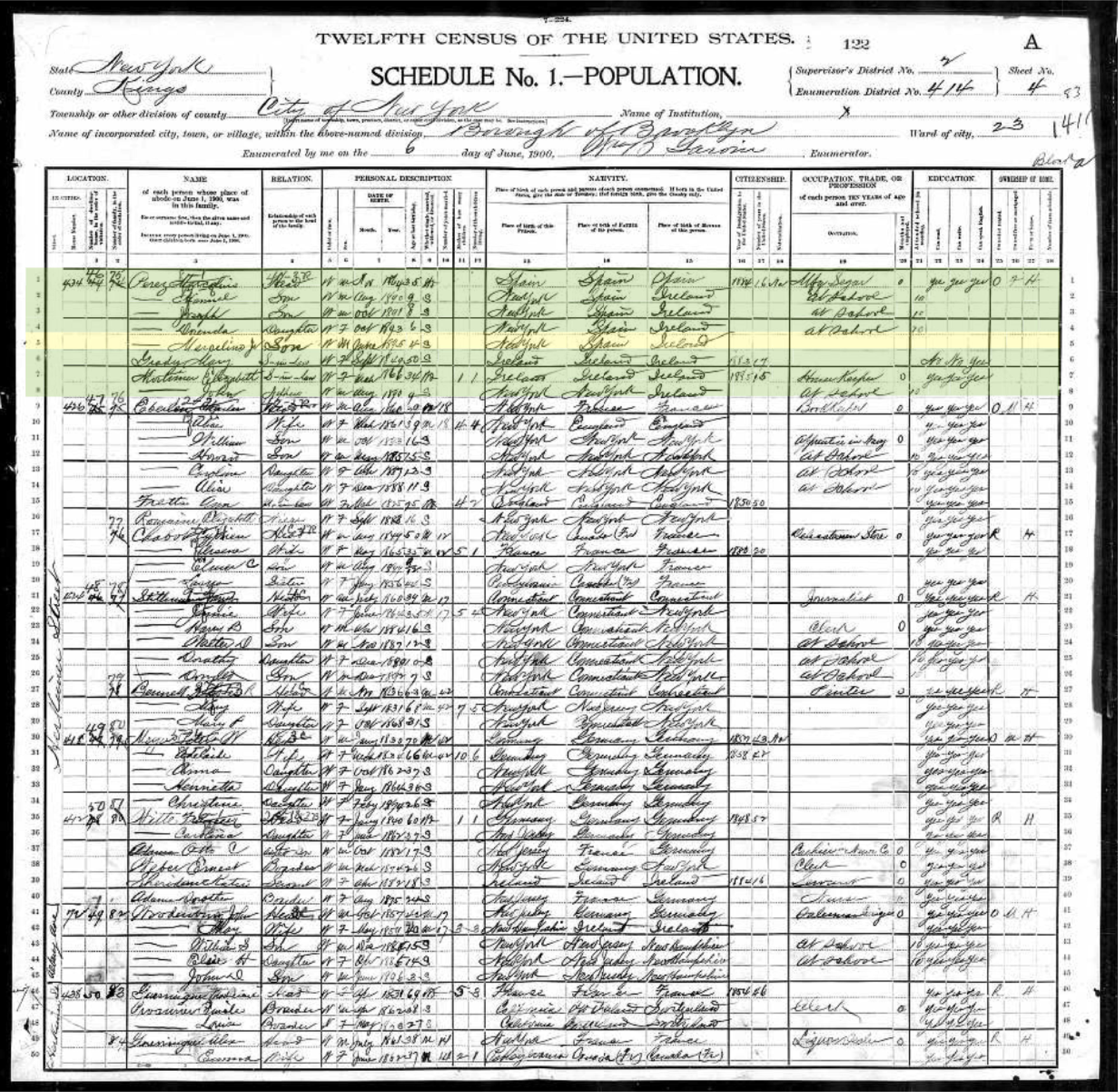 Charles H. Whidden’s Draft Registration Card