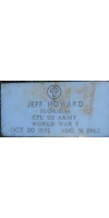 JEFFERSON HOWARD grave marker