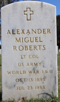 ALEXANDER ROBERTS grave marker
