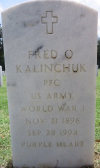 FRED KALINCHUK grave marker