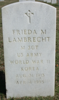 FRIEDA LAMBRECHT grave marker