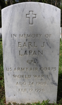 EARL LAPAN grave marker