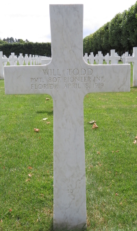 WILL TODD grave marker