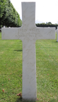 FRED WHITE grave marker